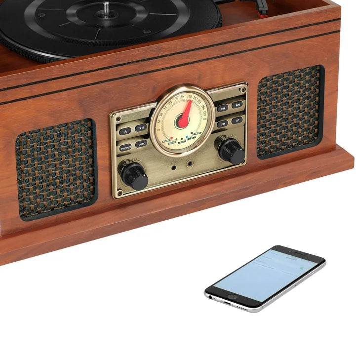Victrola Nostalgic 4-in-1 Stereo Audio System with 3-speed Turntable