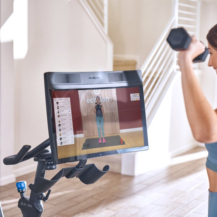 Echelon Connect EX-8s Smart Exercise Bike With 24 in. Class Curved HD Touchscreen