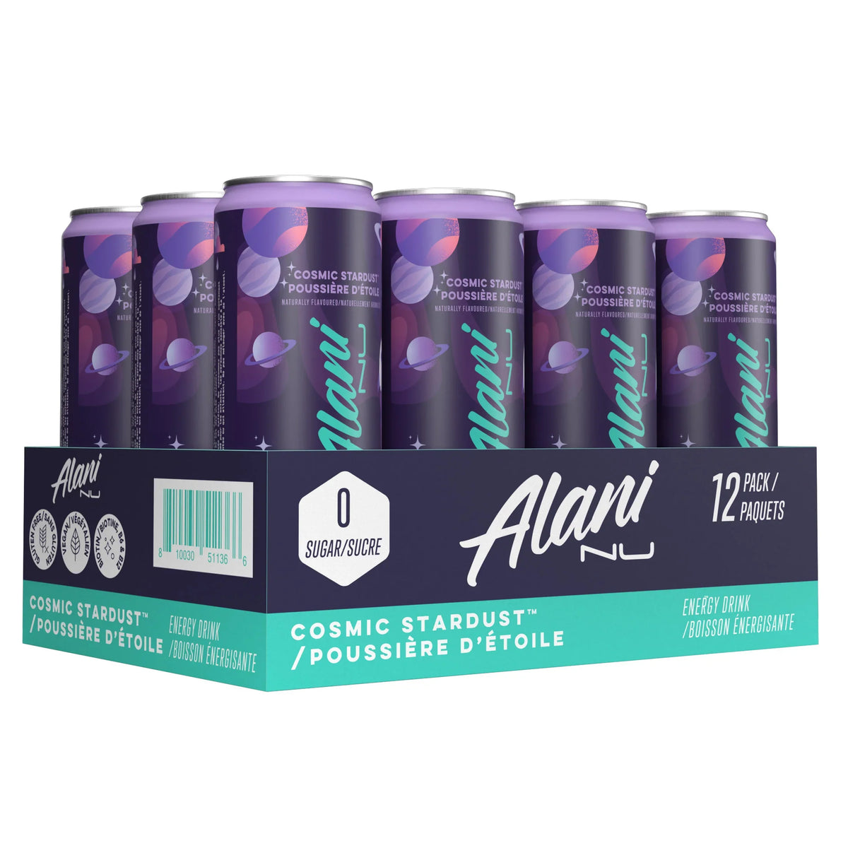 Alani Nu Energy Drink Cosmic Stardust, 12 x 355 ml