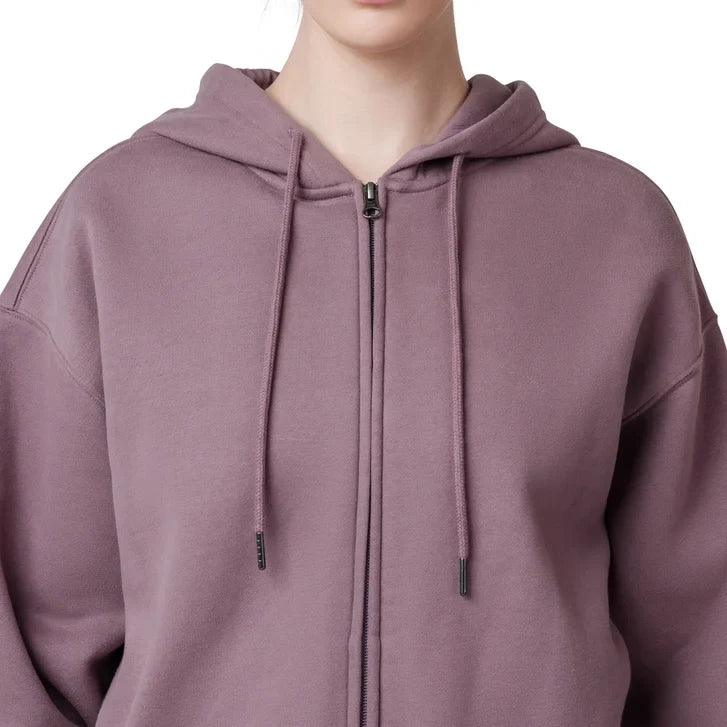 Tuff Athletics Women’s Oversized Fleece Hooded Full Zip