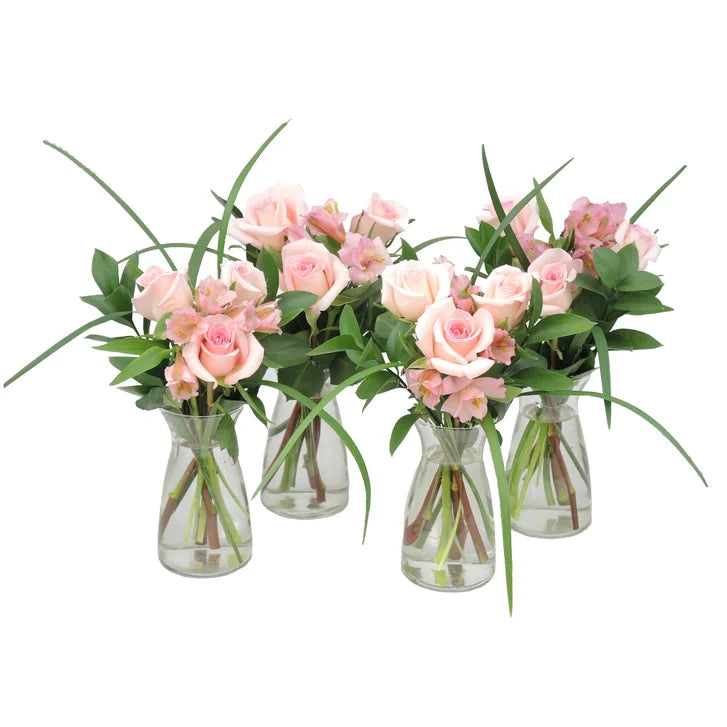Romantic Rose Mini Bouquets, 20-pack