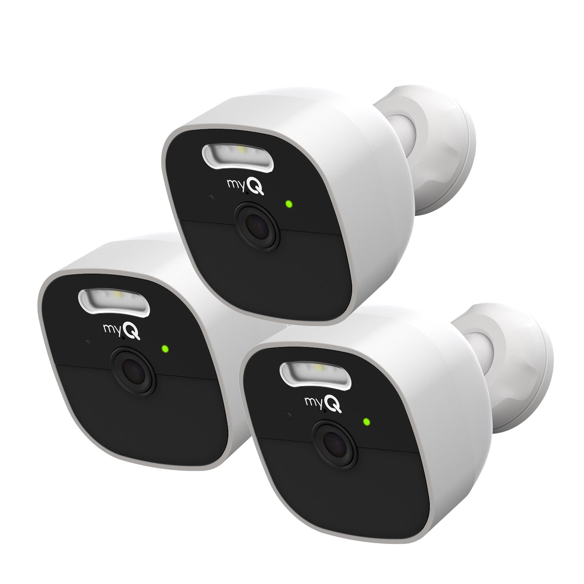 myQ Outdoor Smart Battery Camera, Pack of 3