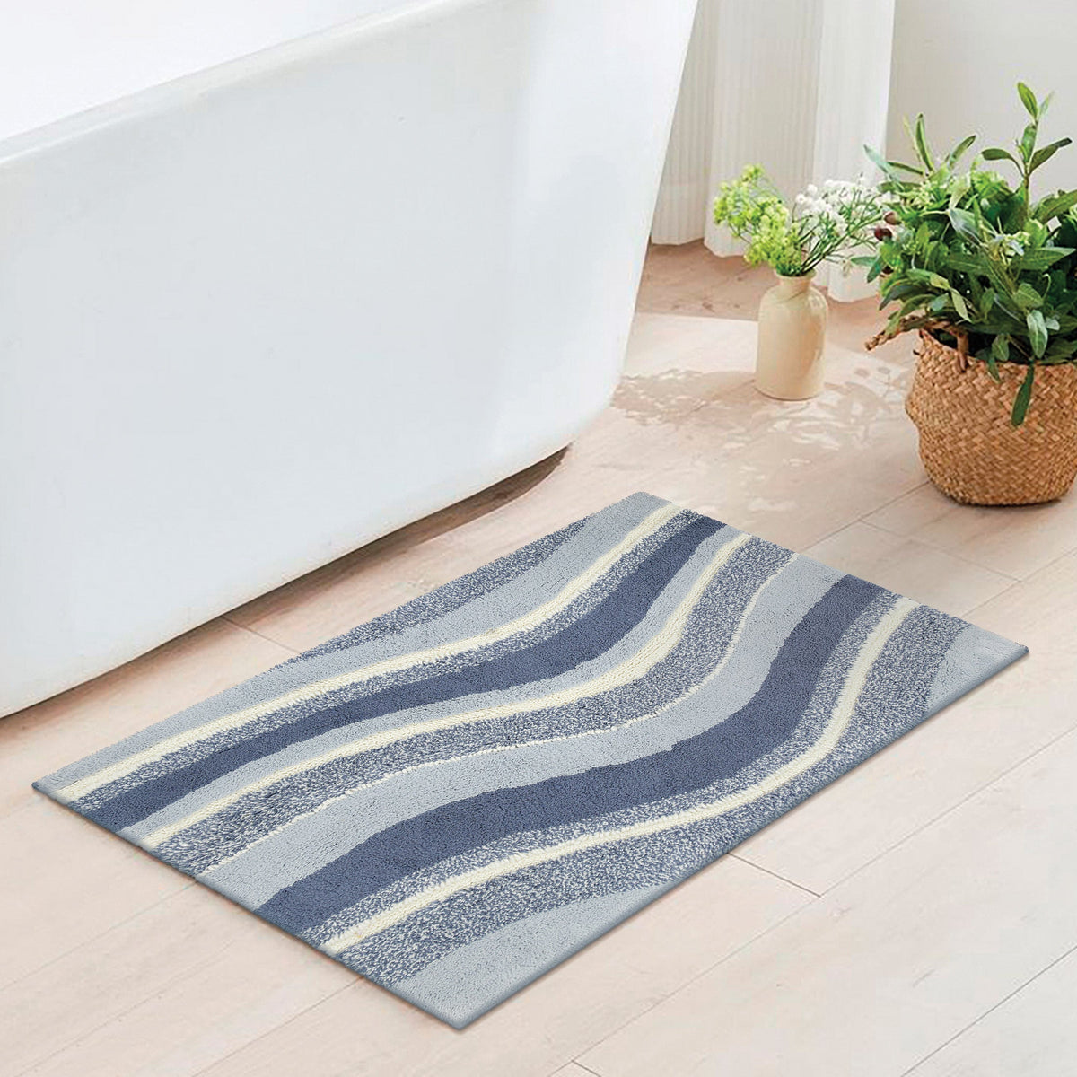 Mineral Springs Cotton Swirl Bath Mat