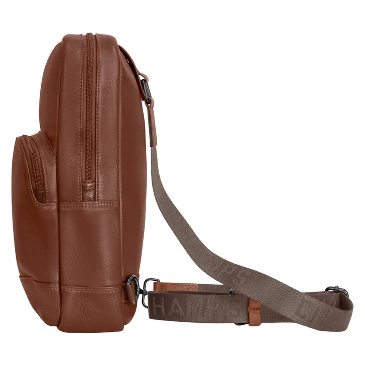 Champs Onyx Collection Leather Sling Bag