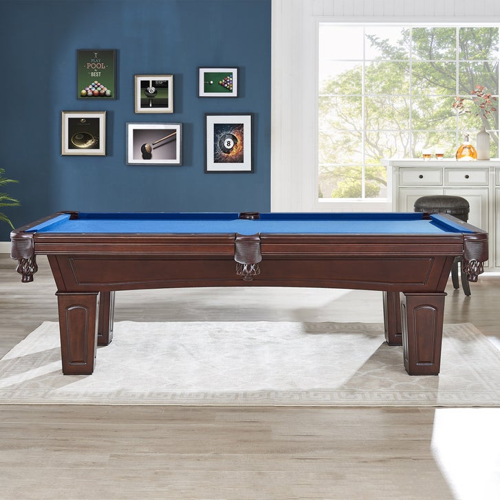 Beringer 8 ft. Belmont Solid Wood Slate Billiard Table