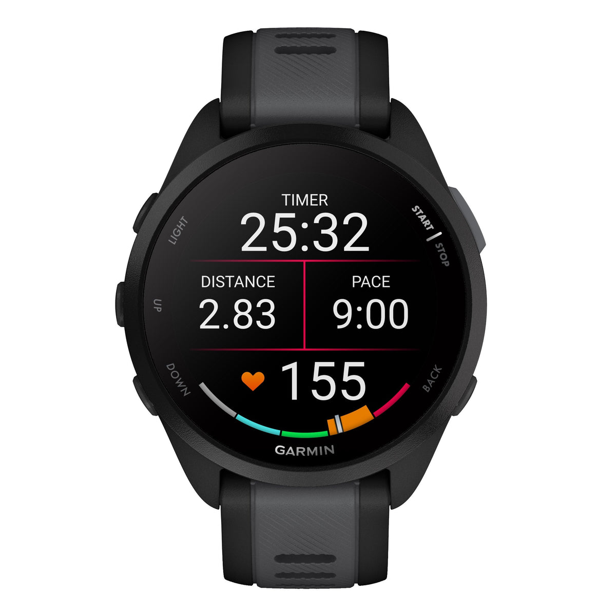 Garmin Forerunner 165 Smartwatch, Music Edition, includes USB-C and USB-A Charging Cables