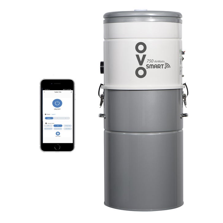 OVO Smart Central Vacuum 750AW control with/without a Smart Device or Voice Command