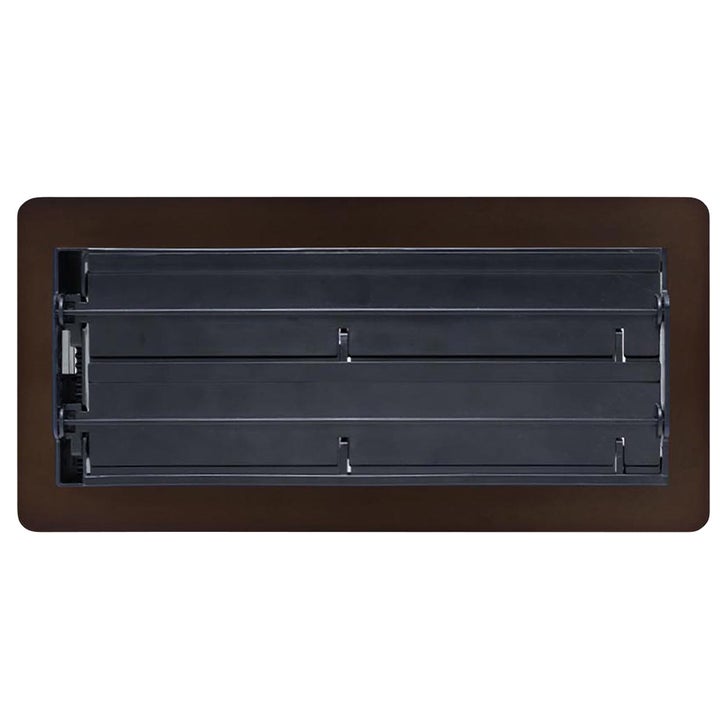 Manor House Rubbed Bronze Low Profile Floor Registers, 4-pack