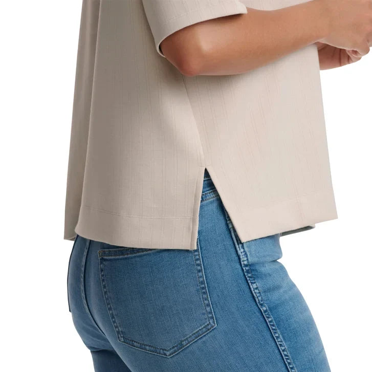 Splendid Women's Ribbed Short Sleeve Top