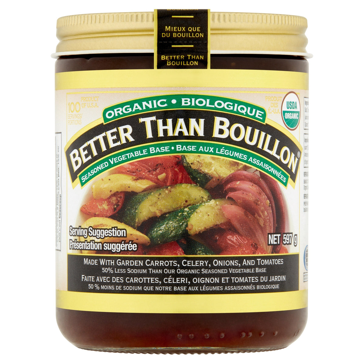 Better than Bouillon Organic Seasoned Vegetable Base, 597 g