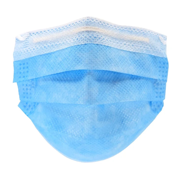 Medicom SafeMask Pediatric Procedure Face Masks for Kids, 50 Blue Masks