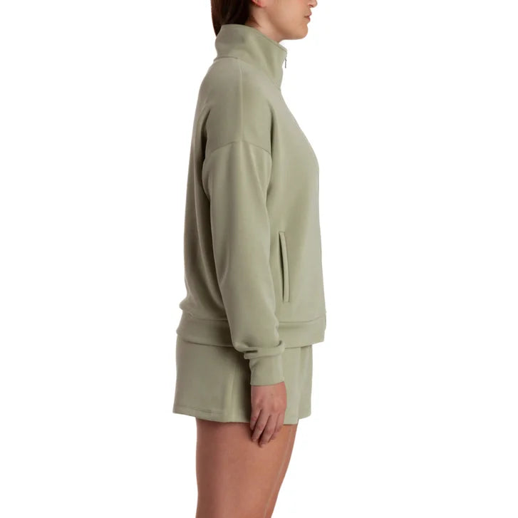 Lazypants Women's Full Zip Mock Neck Sweatshirt