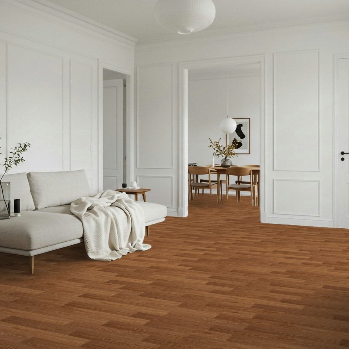 Quickstyle 5.5MM Thick 12.7 cm (5.0 in.) Multi-Length Waterproof SPC Vinyl Flooring (19.7 sq. ft)