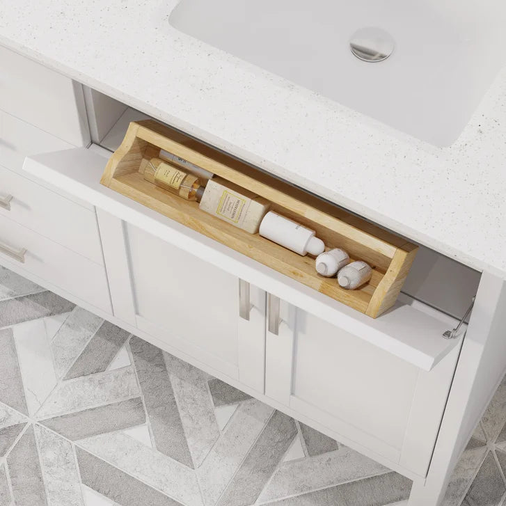 Studio Bathe Katie II Vanity in White Finish with Engineered Stone Countertop