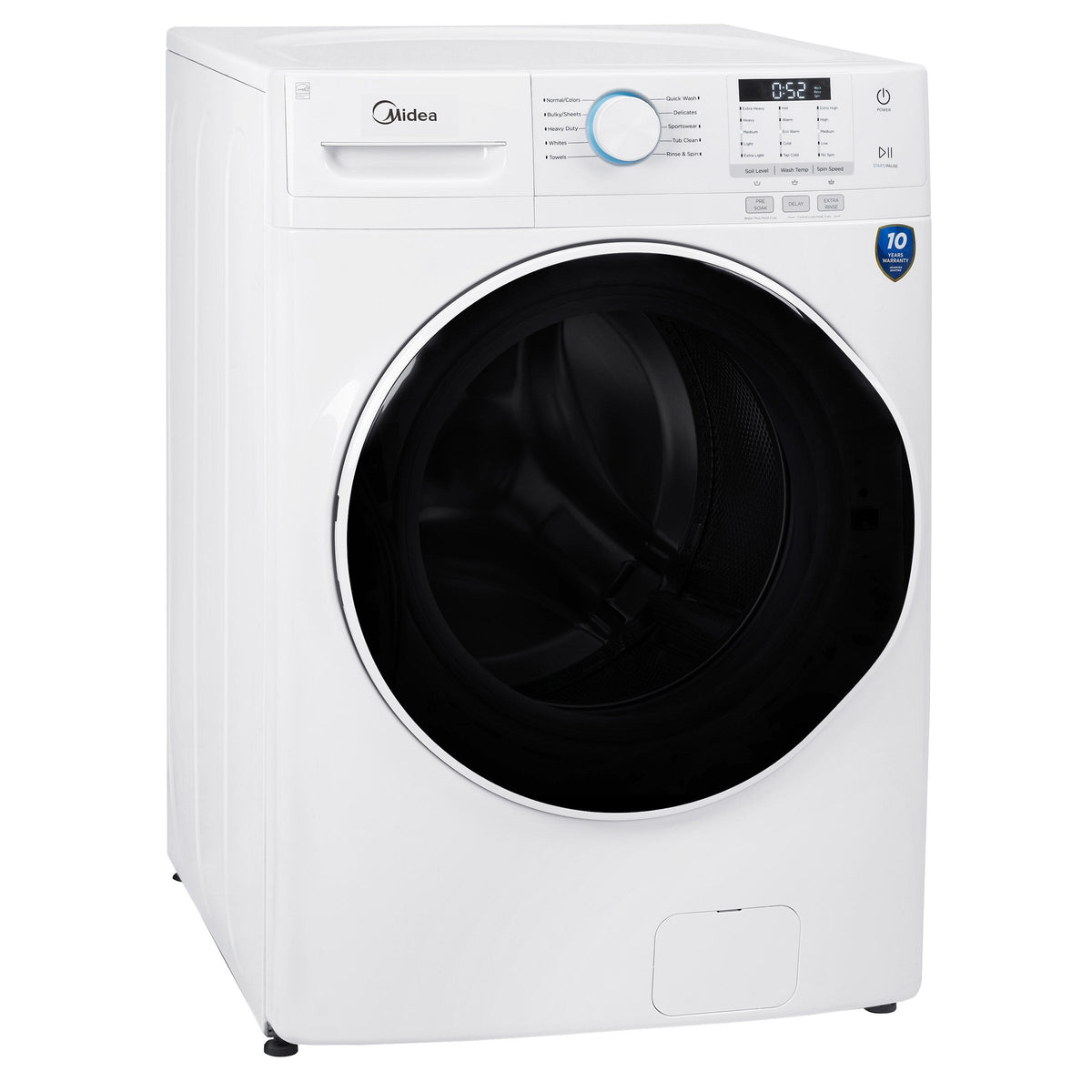 Midea 5.2 cu ft. White Front Load Washer with Automatic Vibration Reduction