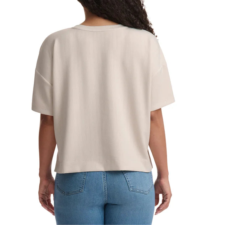 Splendid Women's Ribbed Short Sleeve Top