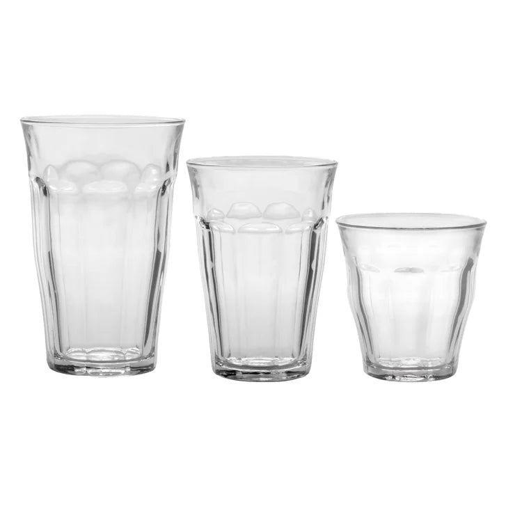 Duralex Picardie Made In France Drinkware Set, 18 pieces
