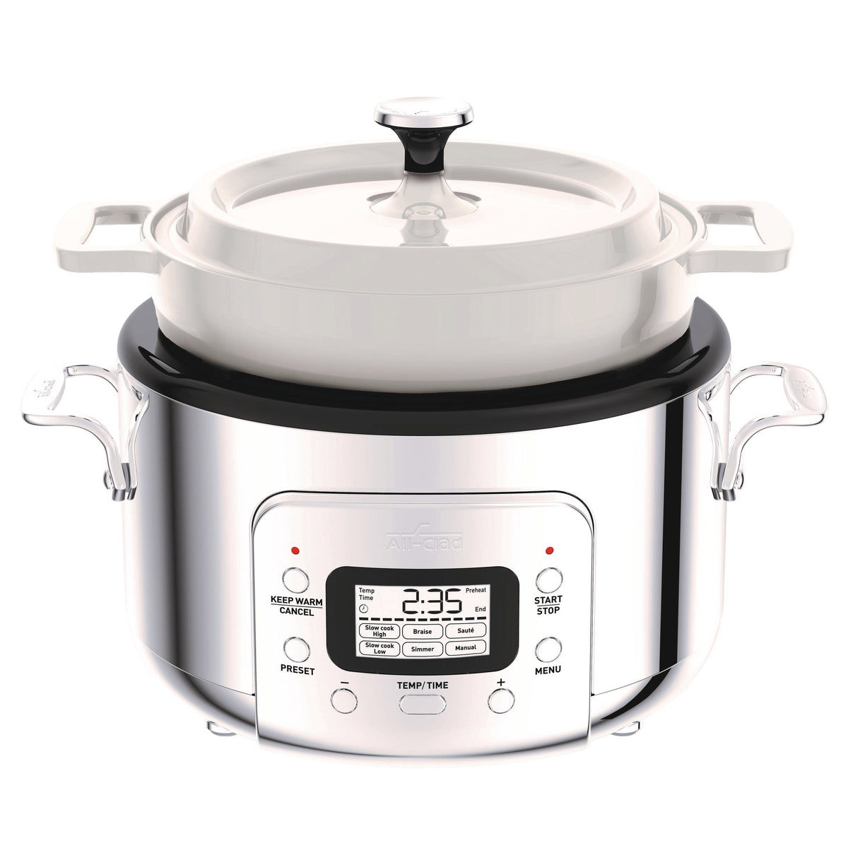 All-Clad 6-in-1 Programmable Slow Cooker with Removable Cast Iron Pot, 4.7 L (5 qt.)