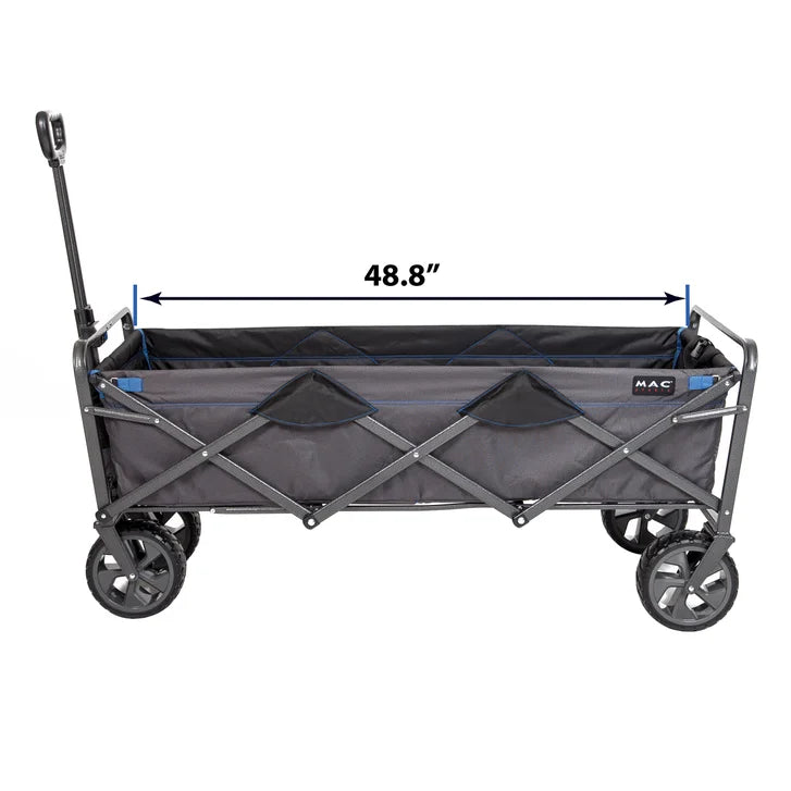 Mac Sports Extended Folding Wagon with Brakes