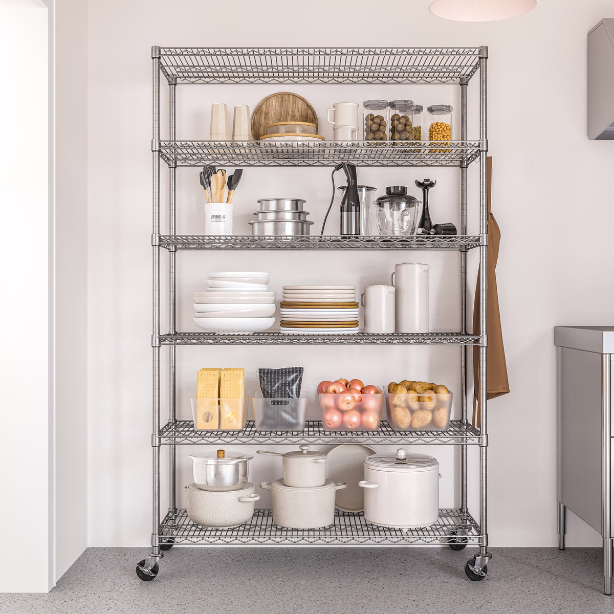 Seville Classics 6 Tier NSF Steel Wire Shelving Rack