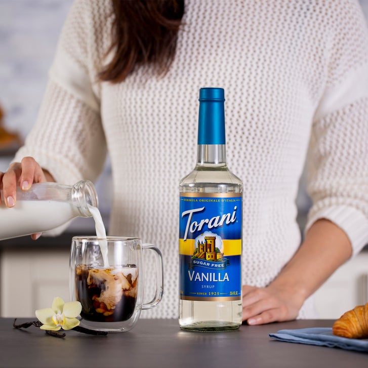 Torani Sugar Free Syrup Variety Pack, 6 × 750 mL + 1 Pump