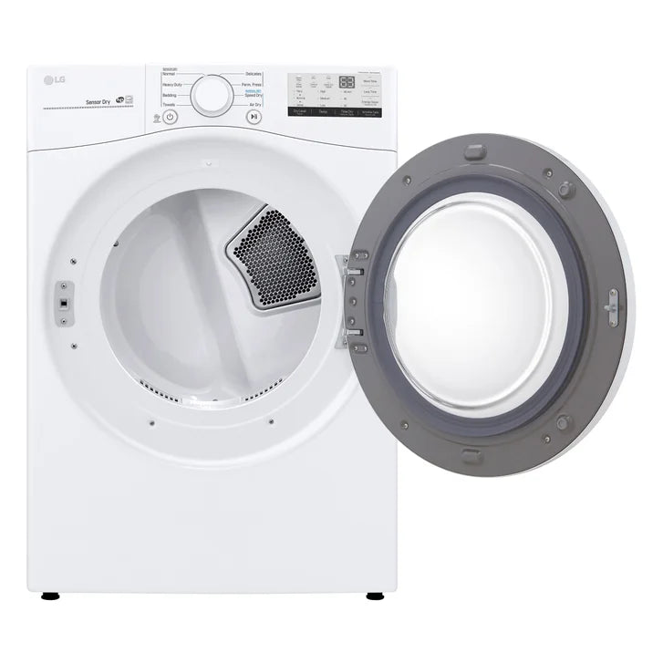 LG 7.4 cu ft. White Electric Dryer with Sensor Dry