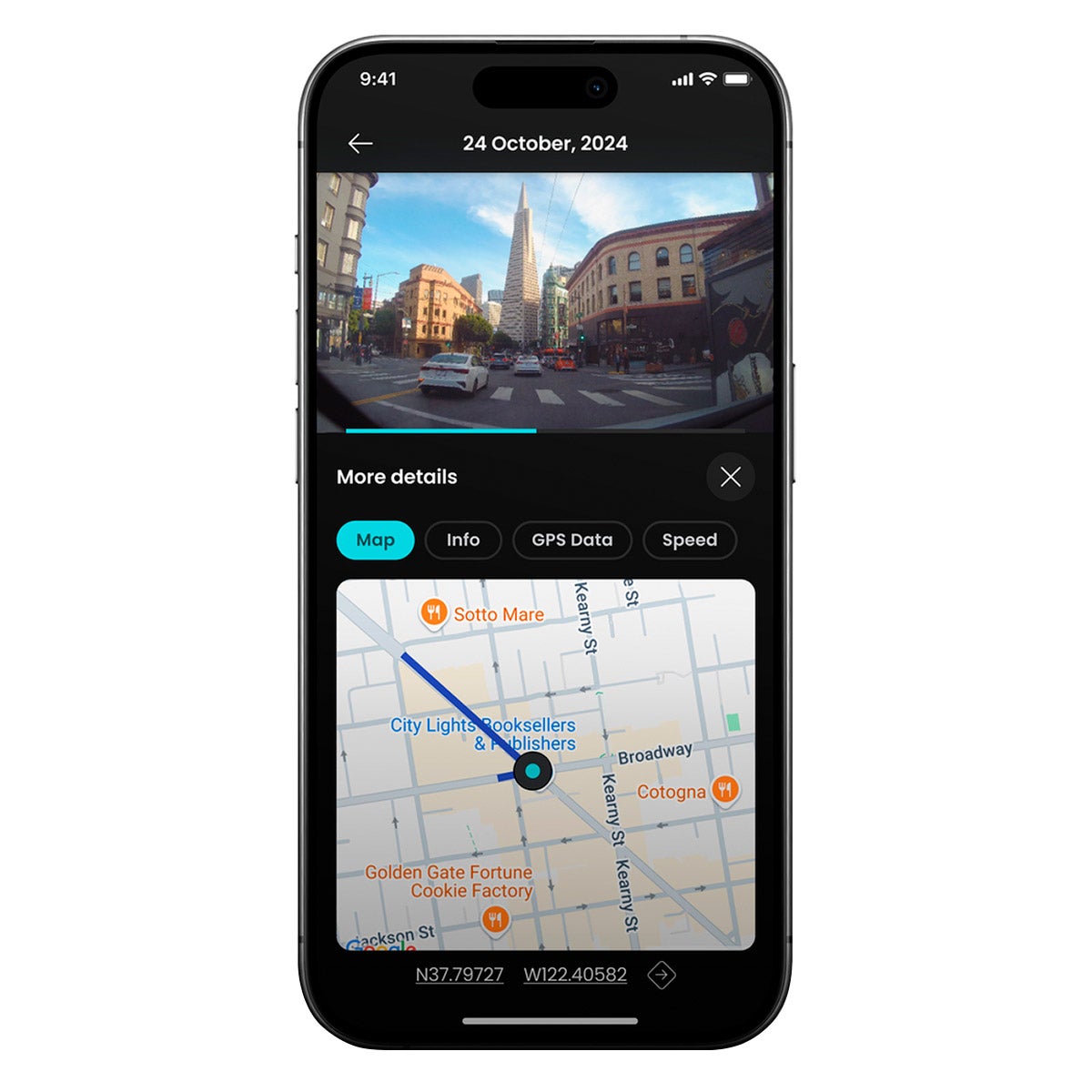 Nextbase Piqo 1K Dashcam with Bonus 64GB MicroSD Card and Piqo Quick Connect Cable