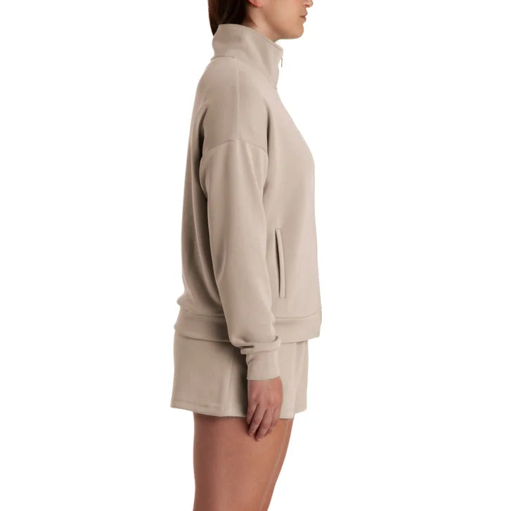 Lazypants Women's Full Zip Mock Neck Sweatshirt