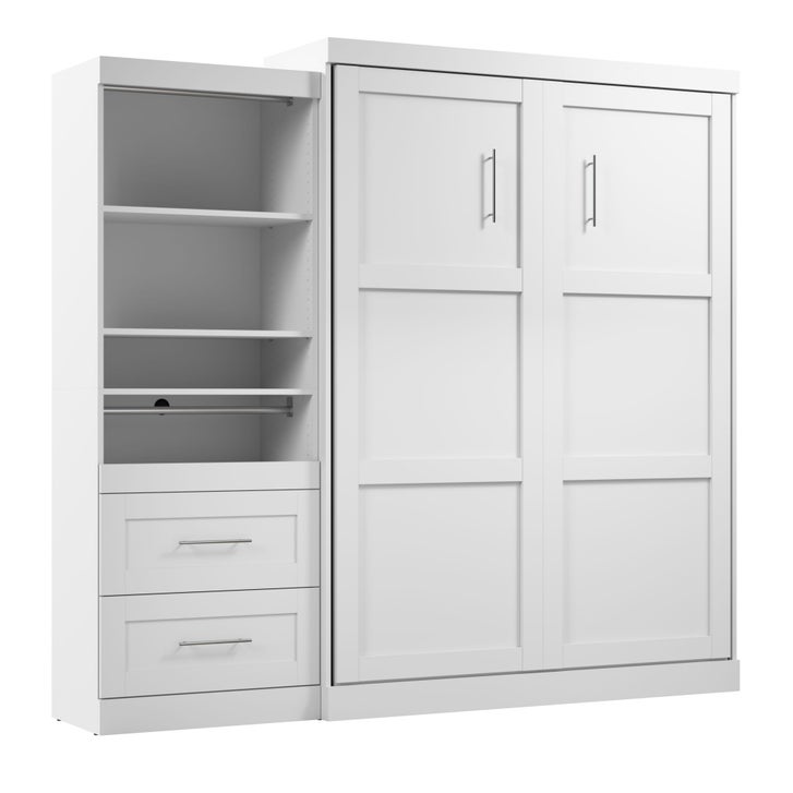 Bestar Boutique Queen Wall Bed 2-piece Set with Pull-out Shelf