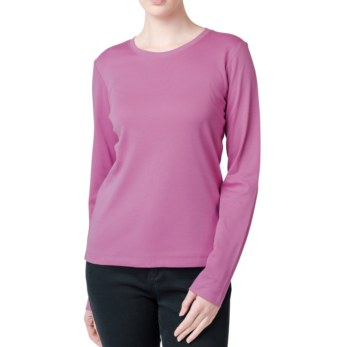 United Colors of Benetton Women’s Long Sleeve Supima Top