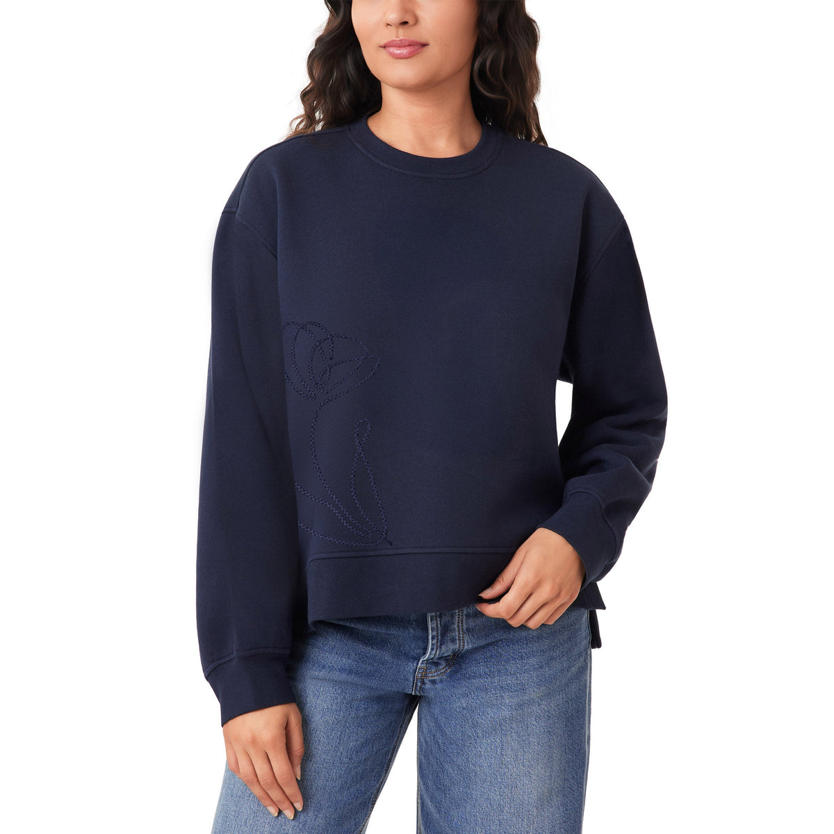 Scotch & Soda Women's Embroidered Crewneck Sweatshirt