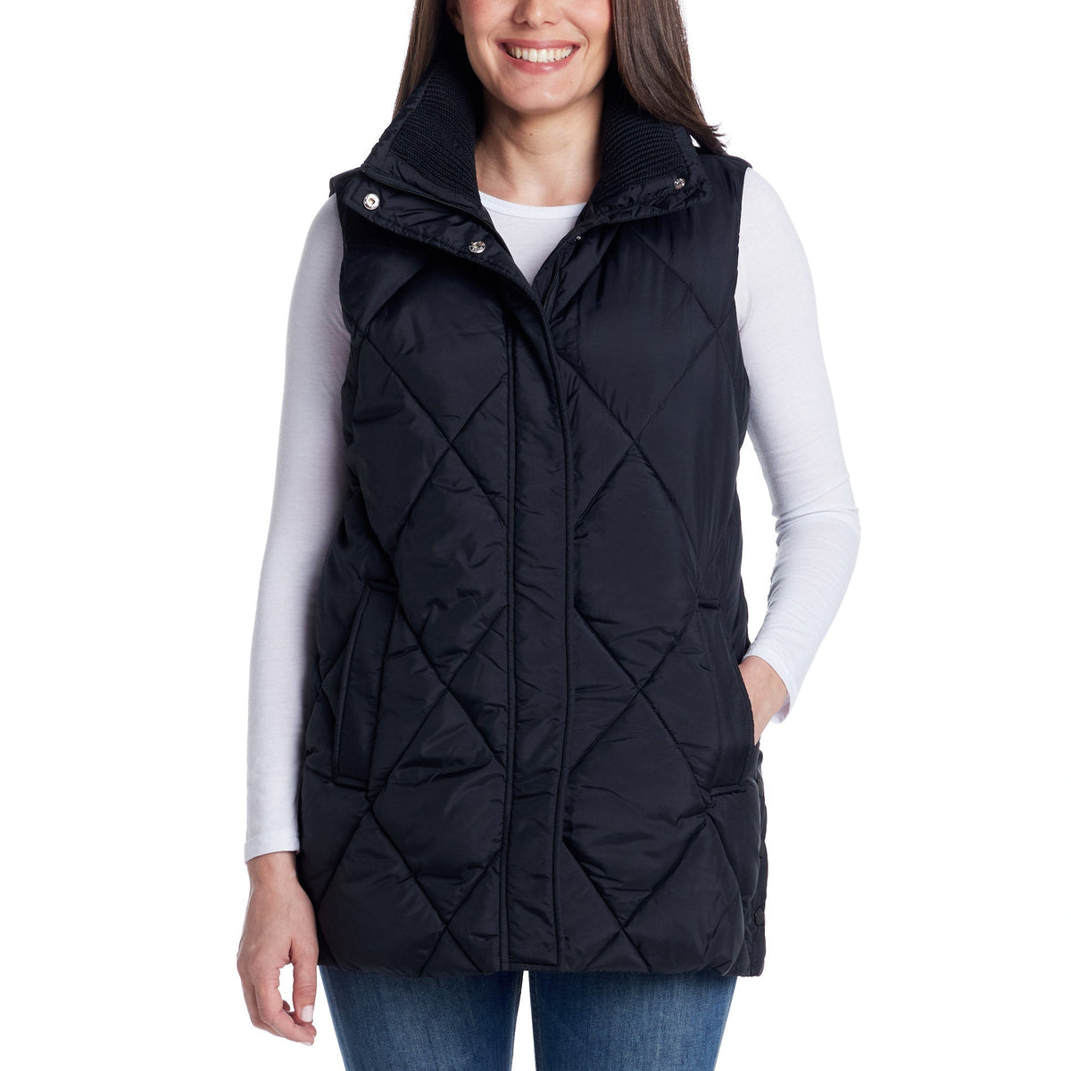 Weatherproof Women's Long Puffer Vest