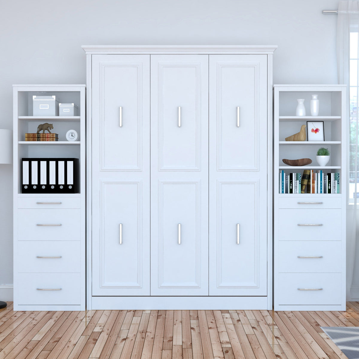 Bed & Room Porter Queen Wall Bed with 2 Side Towers