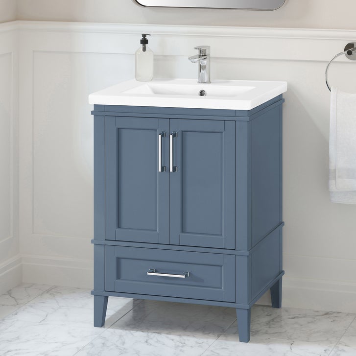 OVE Decors Navata 24 in. Vanity With White Ceramic Top