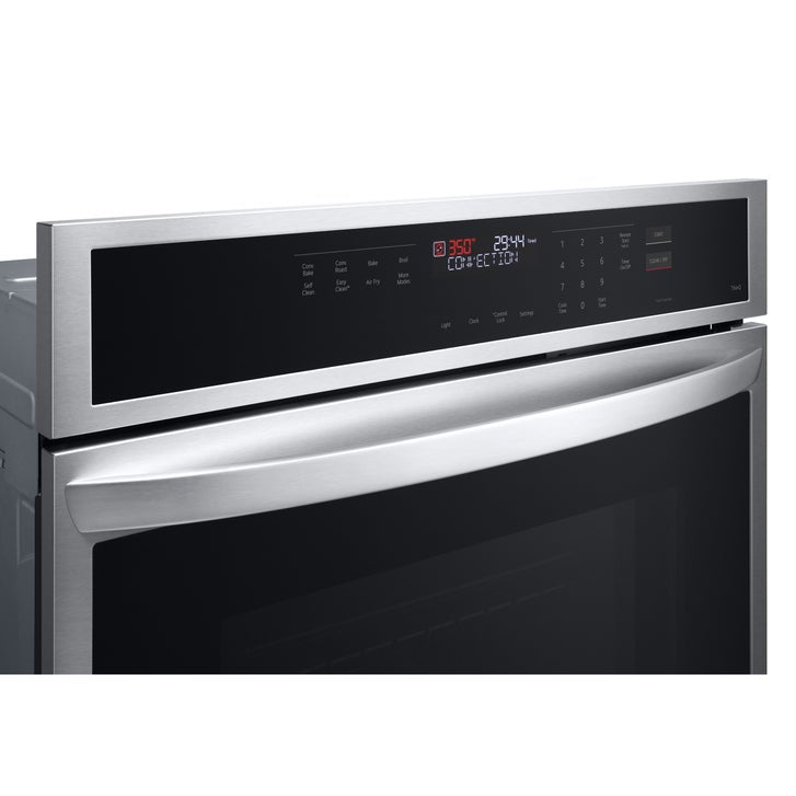 LG 30 in 4.7 cu ft. Stainless Steel Electric Single Door Convection Wall Oven with Air Fry