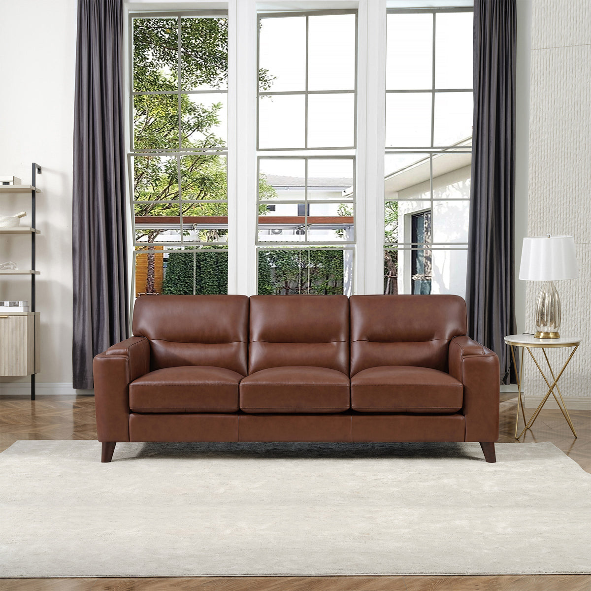Prospera Home Sorena Top Grain Leather Sofa