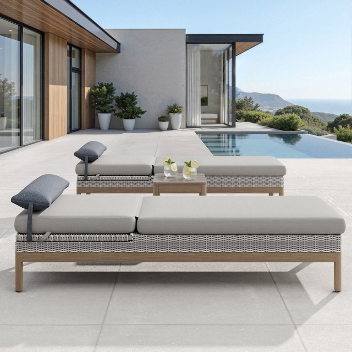 Palermo 3-piece Patio Lounger Set