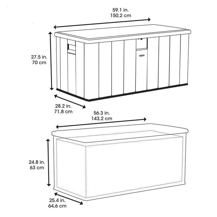 Lifetime 150G Deck Storage Box