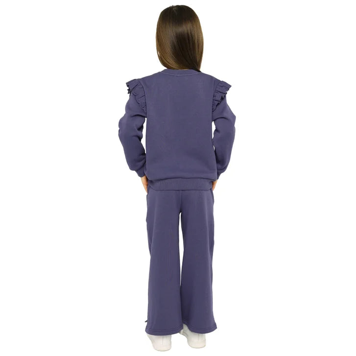 Pekkle Boys' and Girls' Cozy Fuzzy Fleece 2-piece Sweatshirt and Pants Set