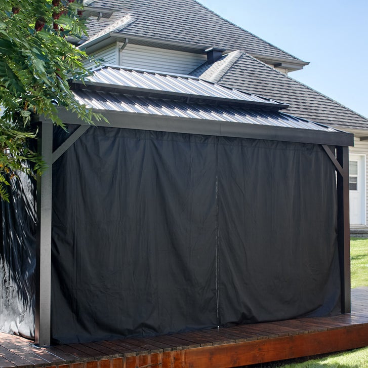 Sojag Alma 10 ft. x 14 ft. Gazebo with Mosquito Netting and Curtains