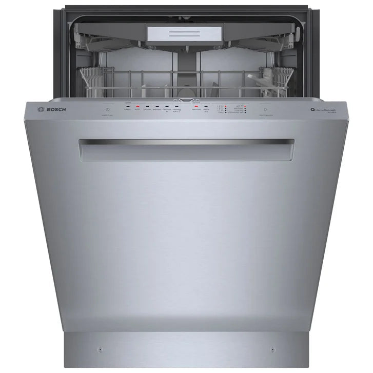 Bosch 500 Series 24 in Stainless Steel German Made Third Rack Dishwasher with Pocket Handle