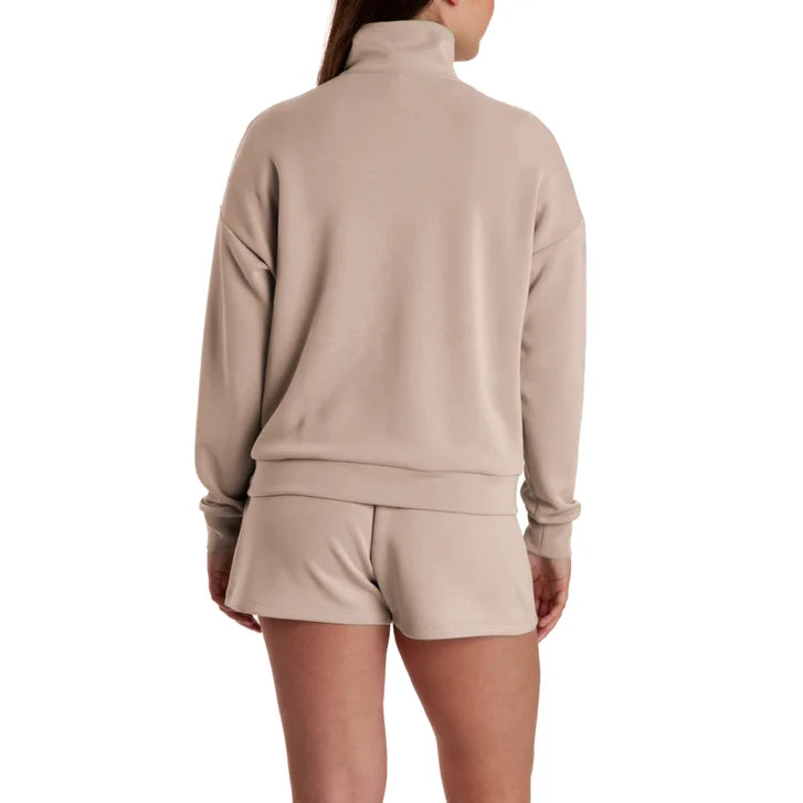 Lazypants Women's Full Zip Mock Neck Sweatshirt