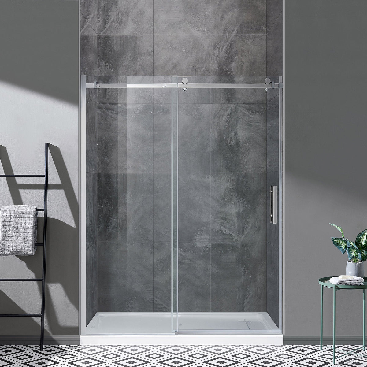OVE Decors Kelsey 60 in. Sliding Glass Alcove Shower Door