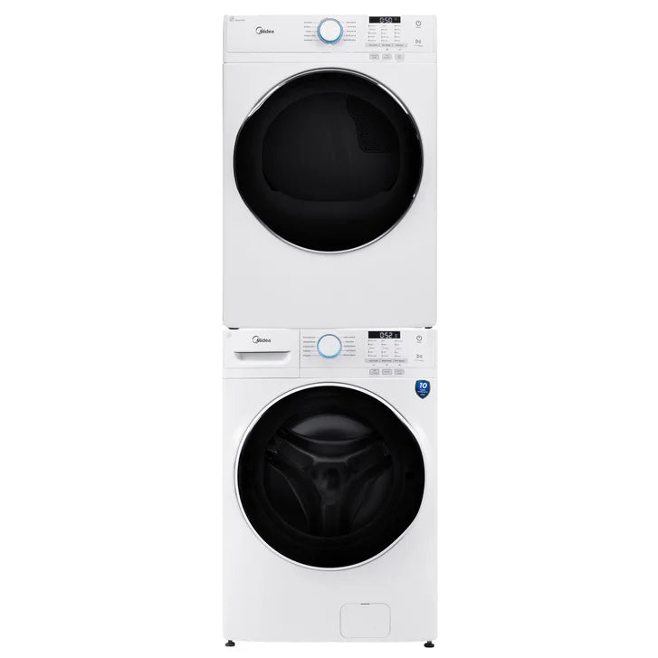 Midea Laundry Bundle 5.2 cu ft. Front Load Washer and 8.0 cu ft. Electric Dryer - Freestanding or Stacked