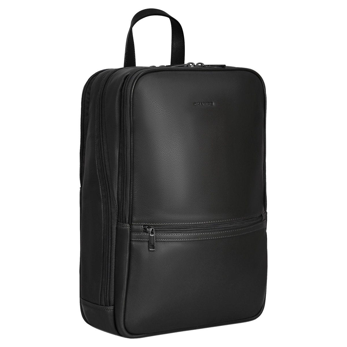 Champs Onyx Collection Classic Leather Backpack, 15 L