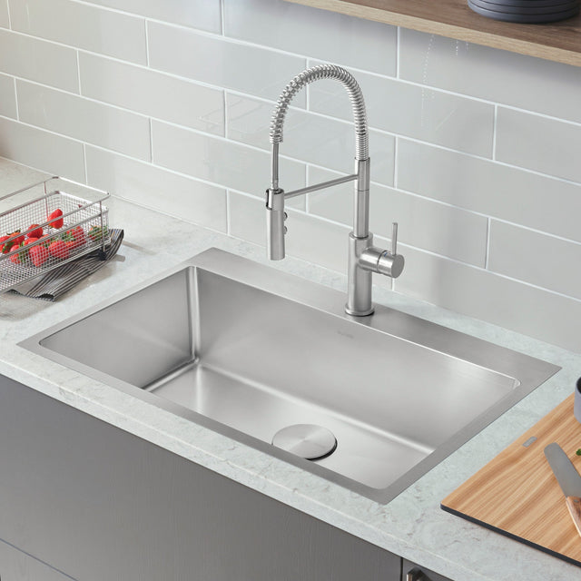 Blanco Quatrus R15 31.5 in. Dual Mount Stainless Steel Kitchen Sink I2
