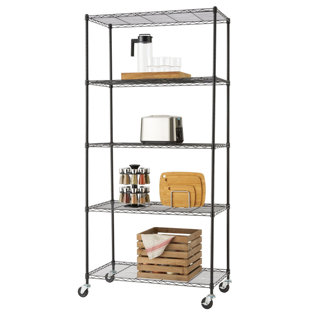 TRINITY 5-Tier EcoStorage 36 in. (91.44 cm) Wire Shelving Rack A2