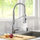 KRAUS Bolden 18-in Pull-down Faucet with Soap Dispenser