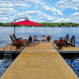 Multinautic QPF495 Aluminum Floating Dock with Cedar Decking