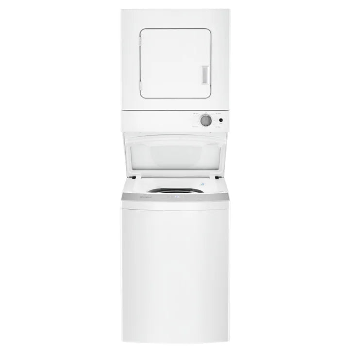 Whirlpool 24 in. White Electric Stacked Laundry Centre with 1.8 cu. ft. IEC Washer and 3.4 cu. ft. Dryer